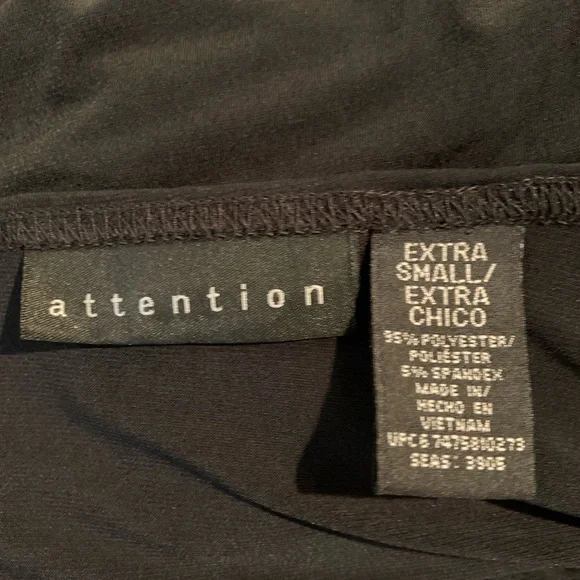 Attention little black wrap dress, size XS - Picture 4 of 4